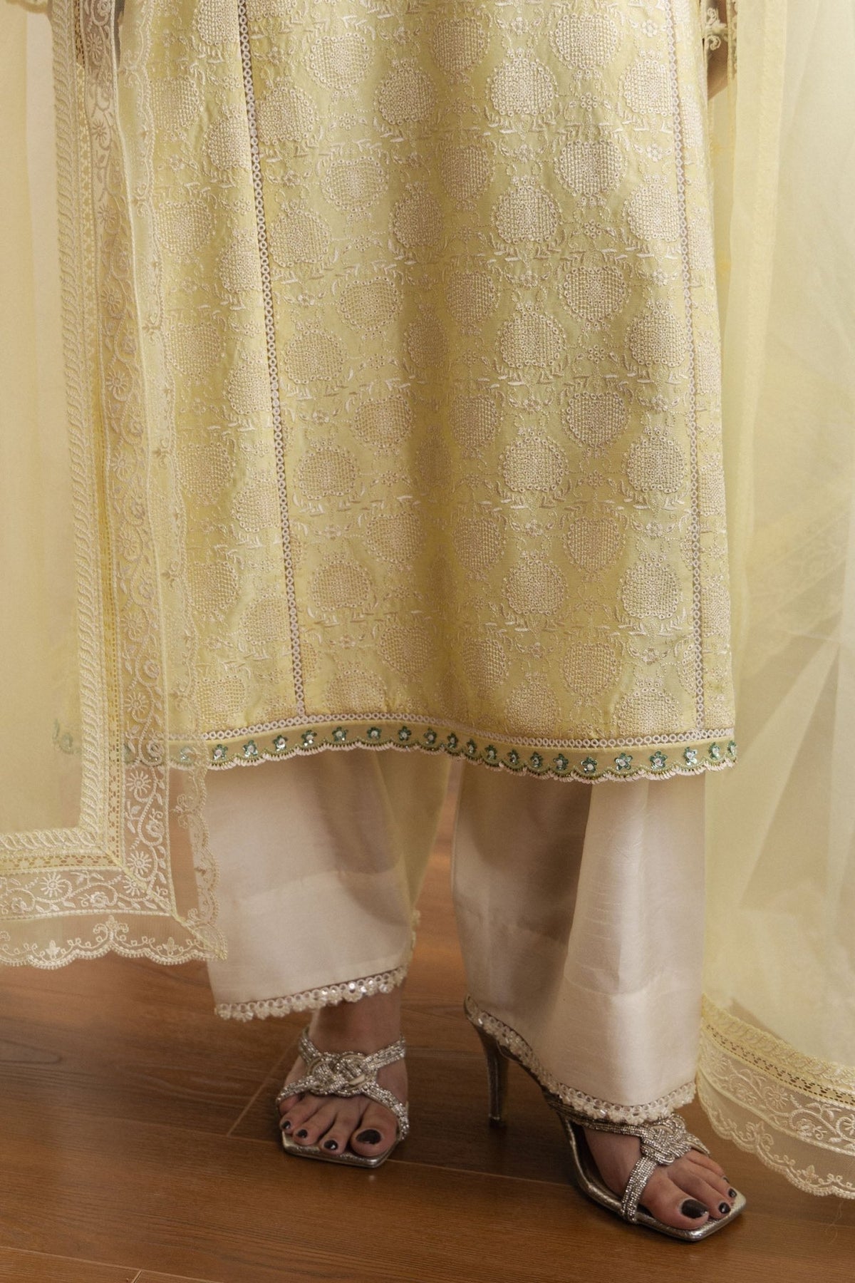Zara Shahjahan | Eid Festive 26 | Zahra-Brand:Zara Shahjahan-Type:Ladies Clothes-Butter Yellow-Raw Silk-House of Maryam- Buy in UK, USA