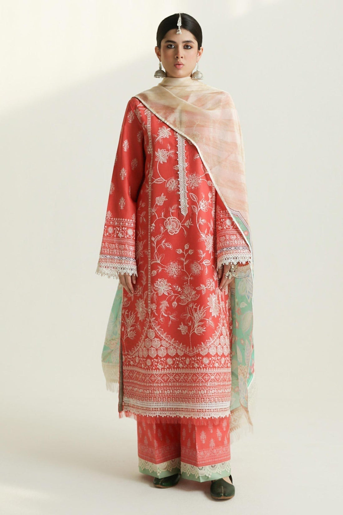 Zara Shahjahan | Luxury Lawn 24 | MAHI-1A -  Zara Shahjahan Luxury -  House of Maryam