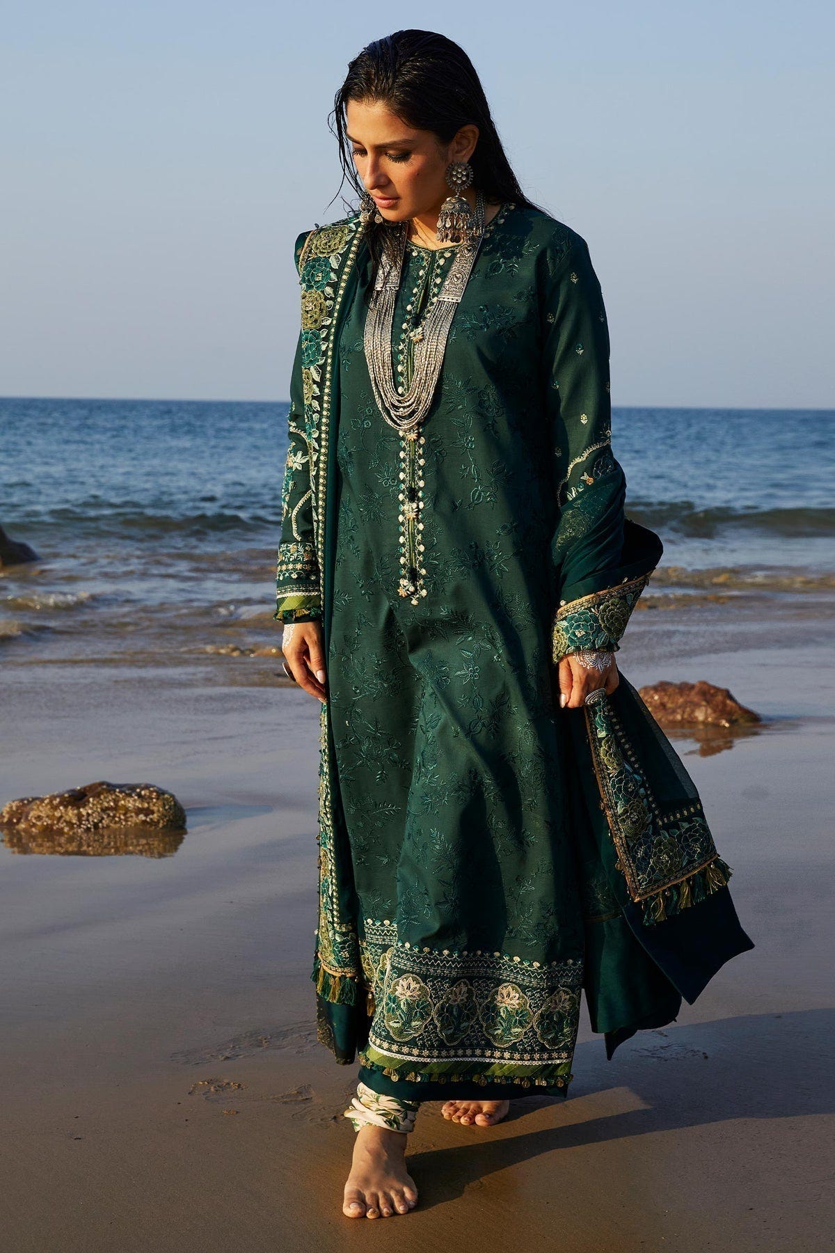 Zara Shahjahan | Luxury Lawn 24 | PARSA-9B -  Zara Sahjahan Luxury - Original Designer Dress - House of Maryam