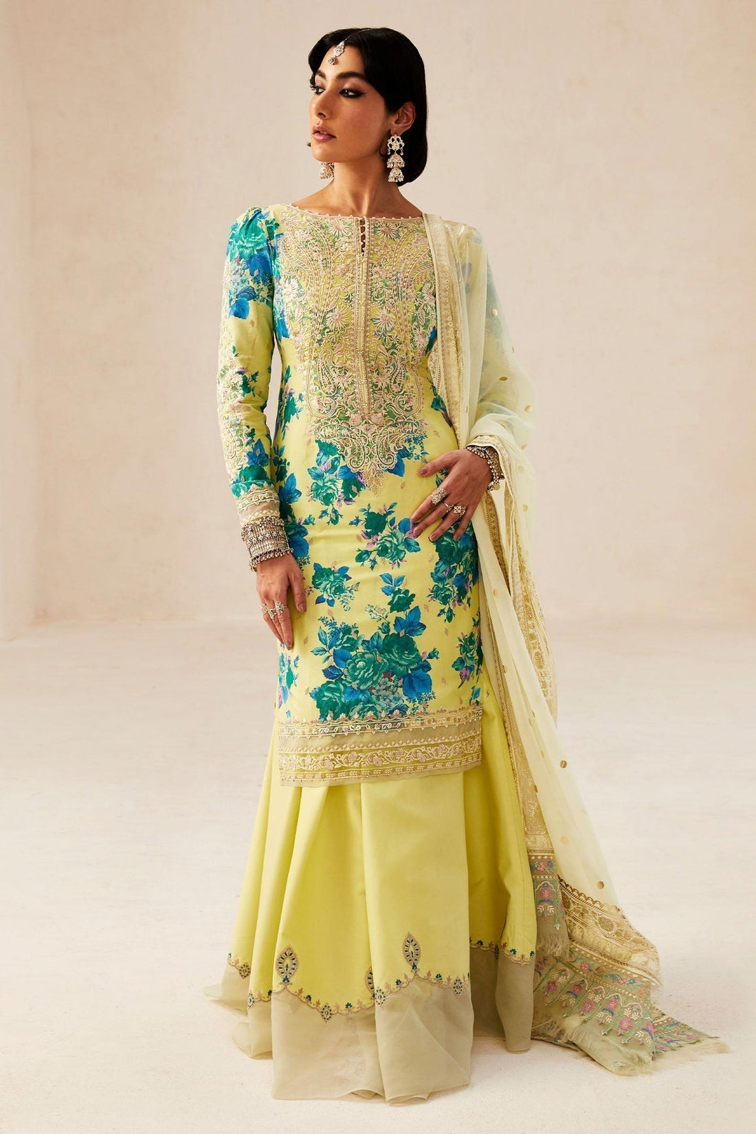 Zara Shahjahan | Luxury Lawn 24 | PHOOL KARI-13A by Designer Zara Sahjahan - House of Maryam - Pakistani Designer Ethnic Wear in {{ shop.shopifyCountryName }}