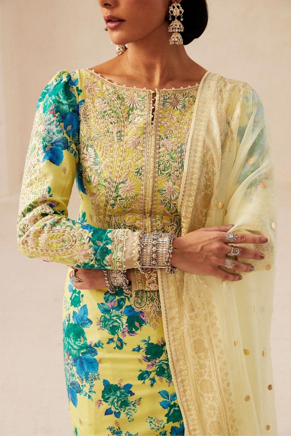 Zara Shahjahan | Luxury Lawn 24 | PHOOL KARI-13A -  Zara Sahjahan Luxury - Original Designer Dress - House of Maryam