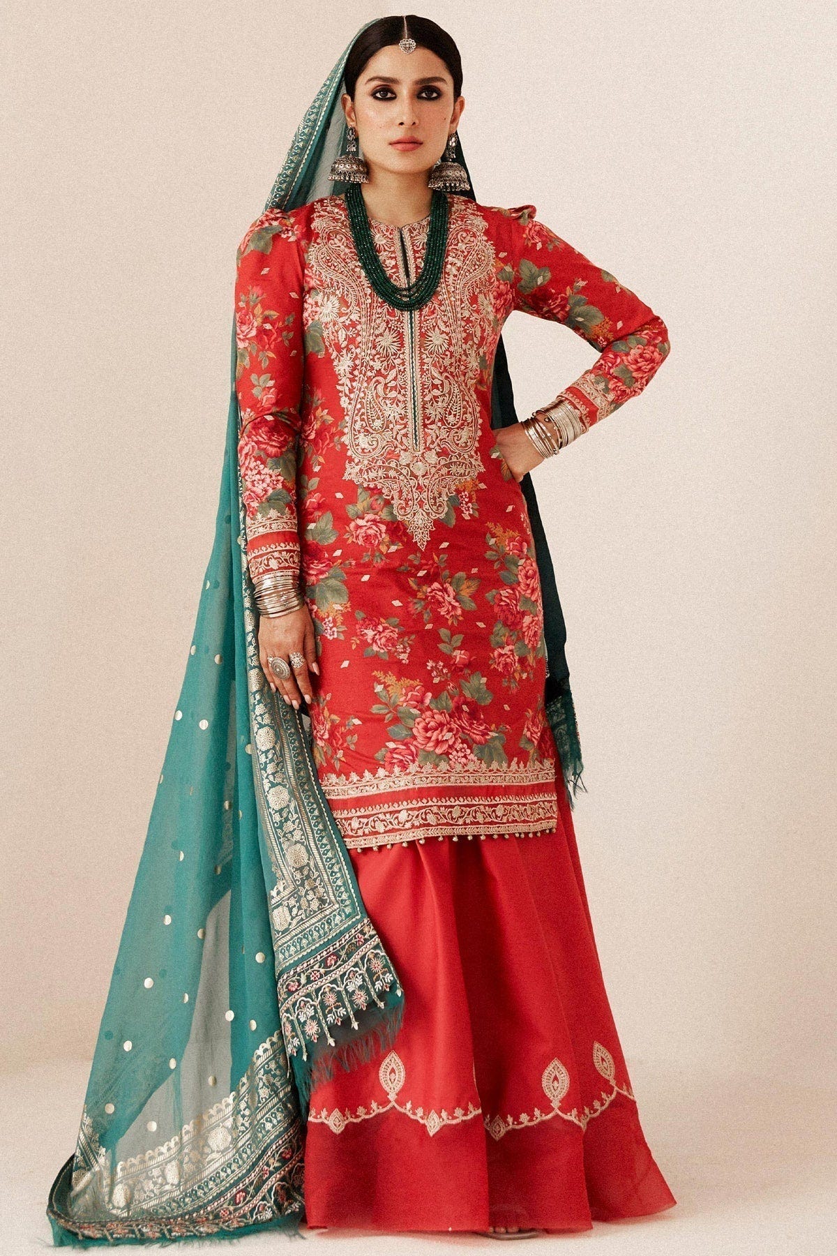 Zara Shahjahan | Luxury Lawn 24 | PHOOL KARI-13B -  Zara Sahjahan Luxury - Original Designer Dress - House of Maryam