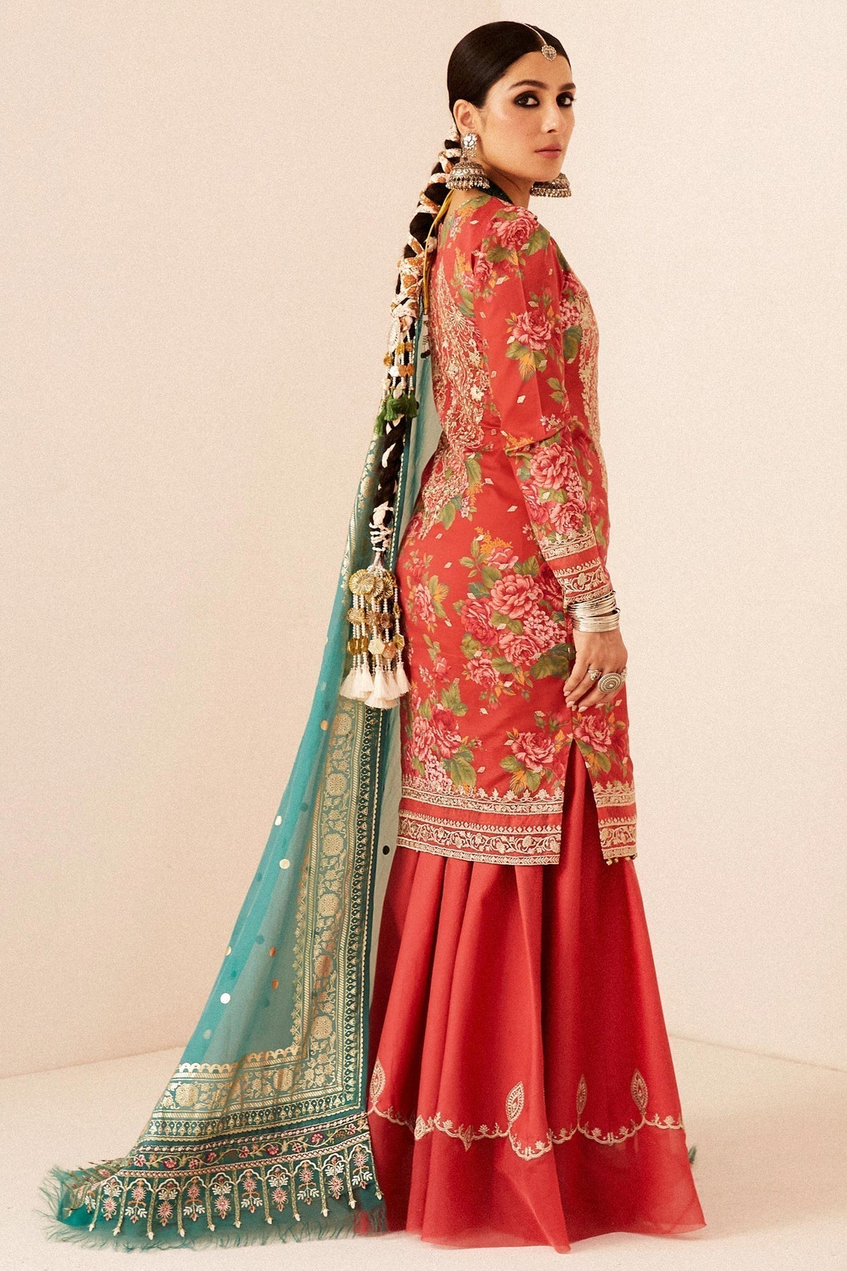 Zara Shahjahan | Luxury Lawn 24 | PHOOL KARI-13B -  Zara Sahjahan Luxury - Original Designer Dress - House of Maryam