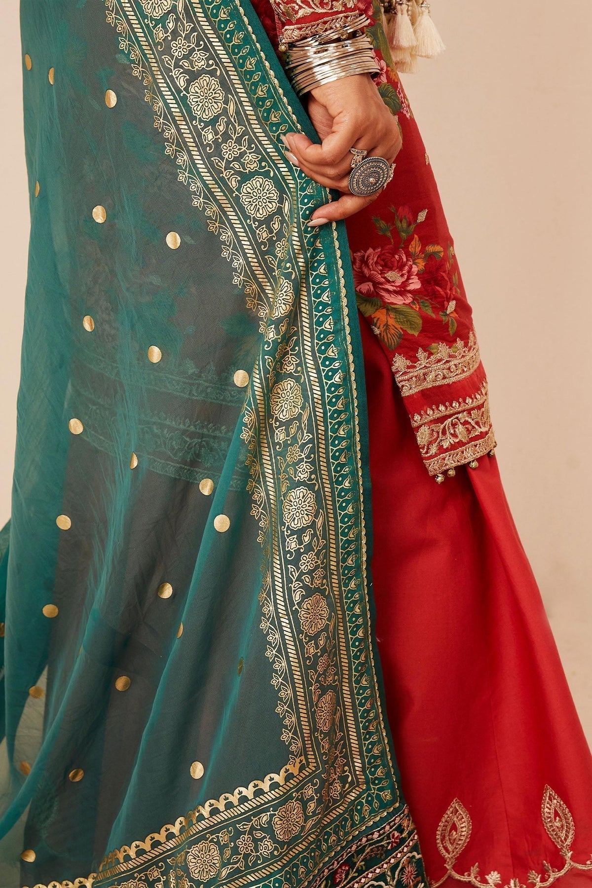 Zara Shahjahan | Luxury Lawn 24 | PHOOL KARI-13B -  Zara Sahjahan Luxury - Original Designer Dress - House of Maryam