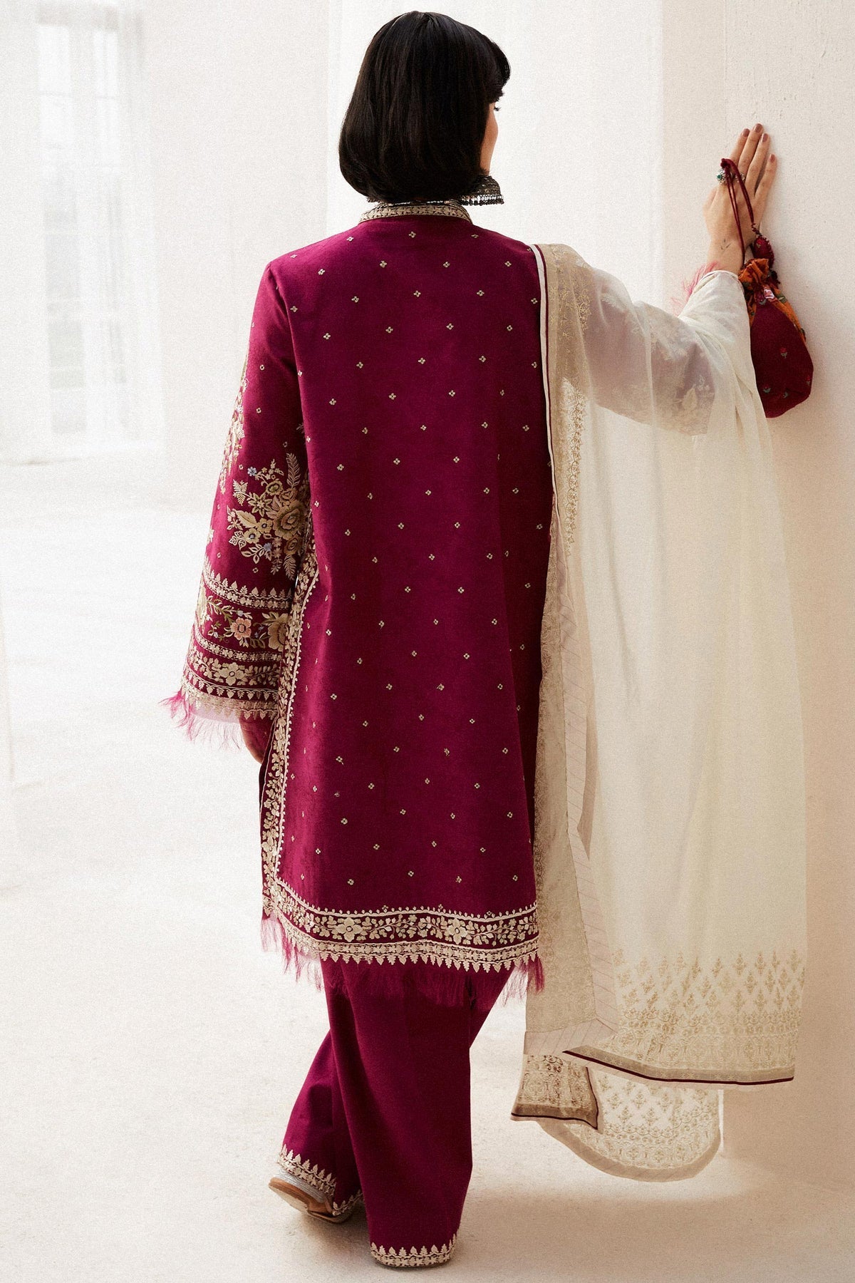 Zara Shahjahan | Luxury Lawn 24 | SIFFA-4A -  Zara Shahjahan Luxury - Original Designer Dress - House of Maryam
