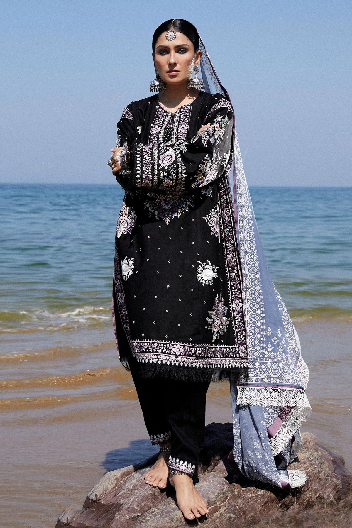 Zara Shahjahan | Luxury Lawn 24 | SIFFA-4B -  Zara Shahjahan Luxury - Original Designer Dress - House of Maryam