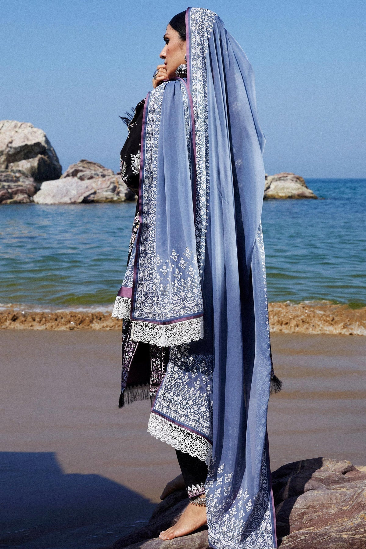 Zara Shahjahan | Luxury Lawn 24 | SIFFA-4B -  Zara Shahjahan Luxury - Original Designer Dress - House of Maryam