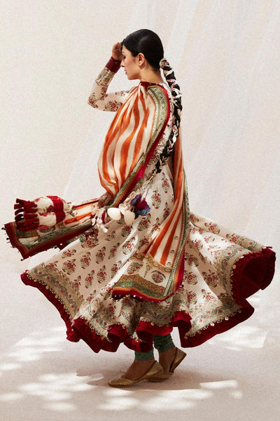 Zara Shahjahan | Luxury Lawn 24 | ANARKALI-11B -  Zara Sahjahan Luxury - Original Designer Dress - House of Maryam
