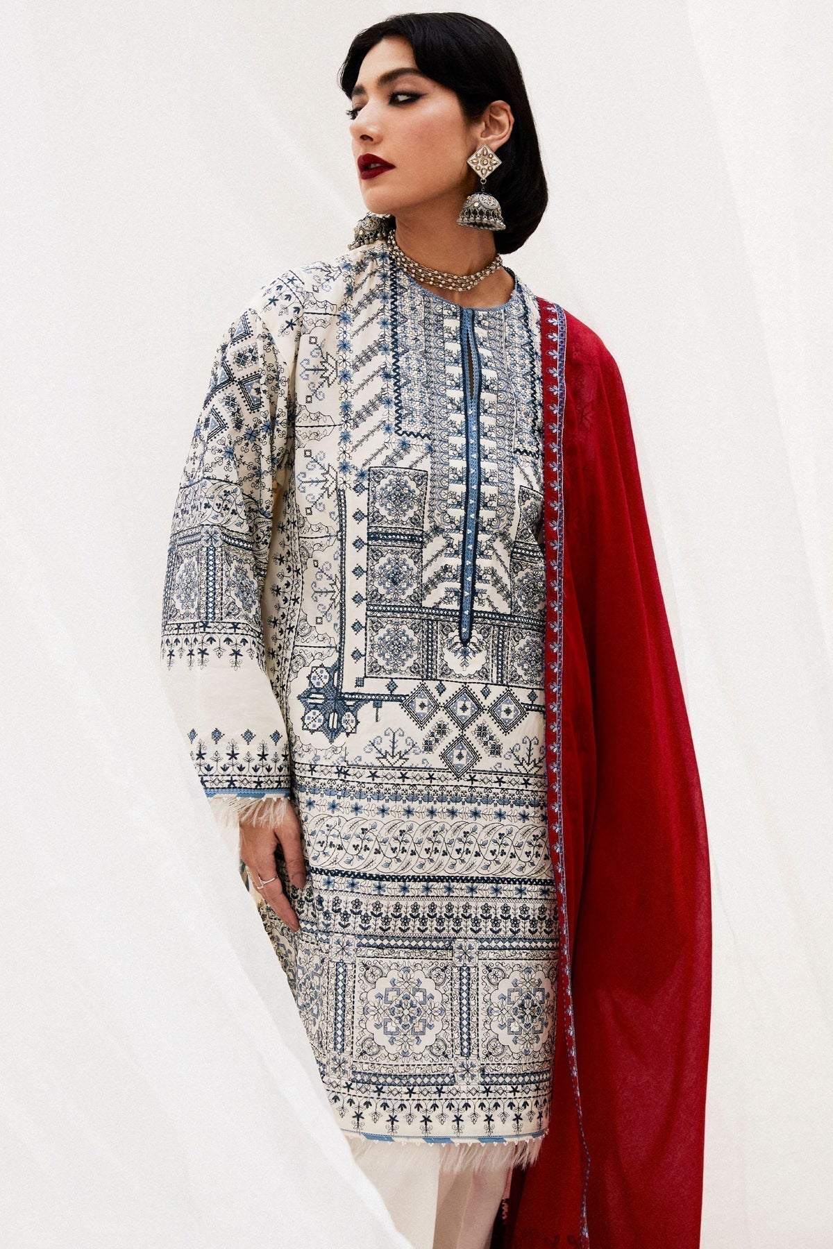 Zara Shahjahan | Luxury Lawn 24 | DIYA-2A -  Zara Shahjahan Luxury - Original Designer Dress - House of Maryam