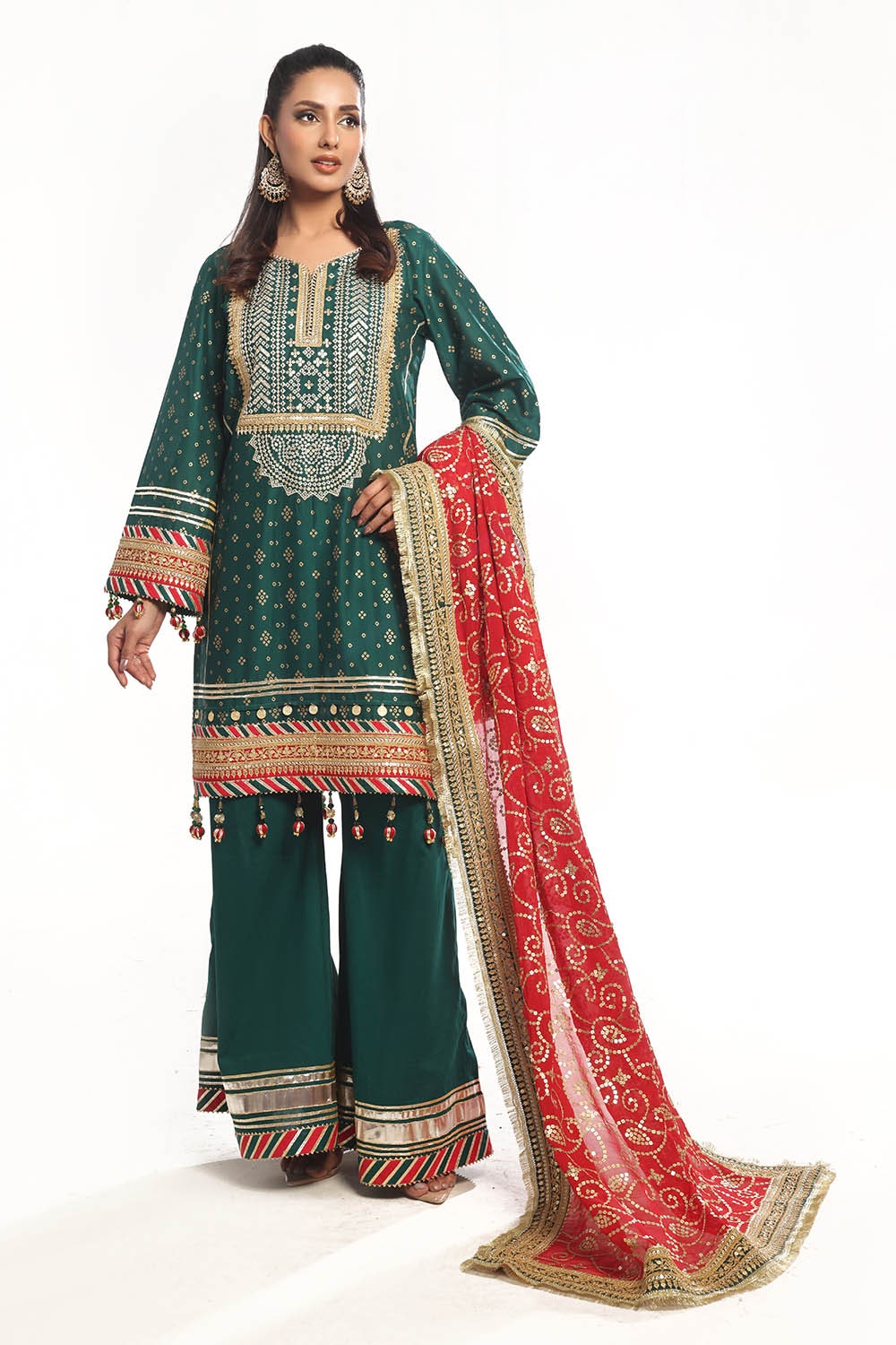 Gul Ahmed | Chunri Lawn 25 | BM-52024 -  Gul Ahmed Ladies Clothes - Original Designer Dress - House of Maryam
