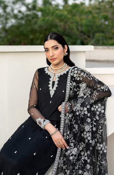 Zarif | Arzou Luxe | CLARA-Brand:Zarif-Type:Ladies Clothes-Black-Net-House of Maryam- Buy in UK, USA