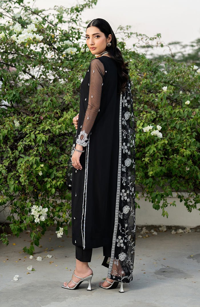 Zarif | Arzou Luxe | CLARA-Brand:Zarif-Type:Ladies Clothes-Black-Net-House of Maryam- Buy in UK, USA