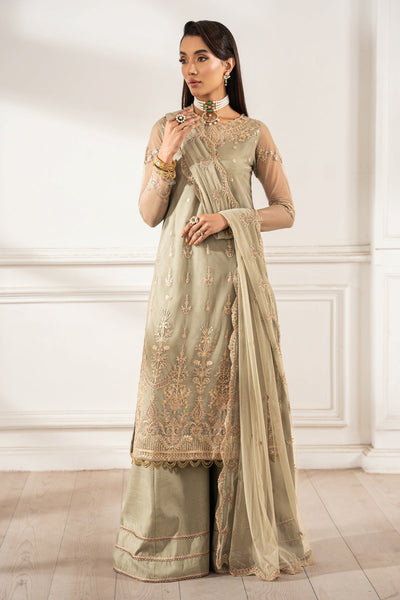 Zarif | Heer Formals | Z-01 LEILA-Brand:Zarif-Type:Ladies Clothes-Green-Net-House of Maryam- Buy in UK, USA