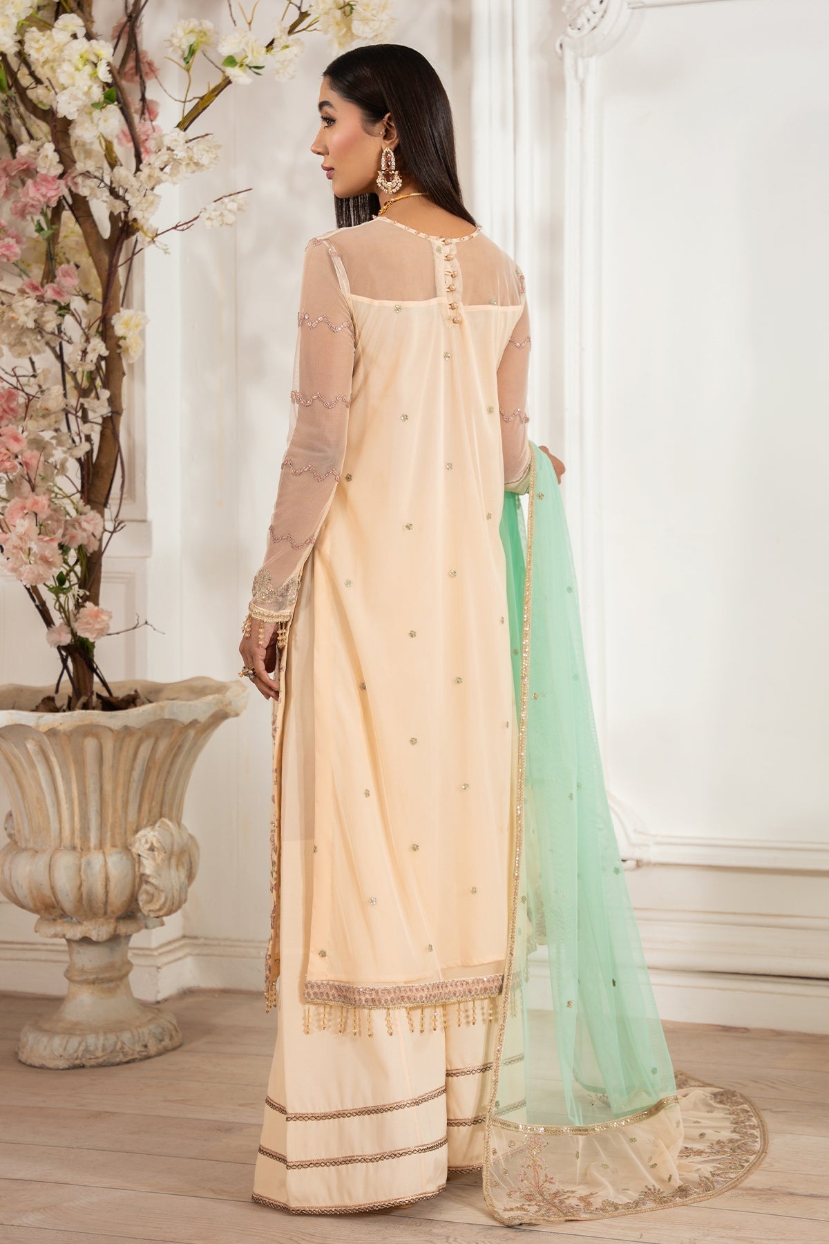 Zarif | Heer Formals | Z-05 ZORAIZ-Brand:Zarif-Type:Ladies Clothes-Skin-Net-House of Maryam- Buy in UK, USA