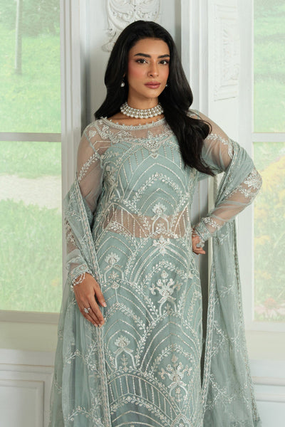 Zarif | Inara Formals | ZRI-01 RUHYA-Brand:Zarif-Type:Ladies Clothes-Ice Blue-Net-House of Maryam- Buy in UK, USA
