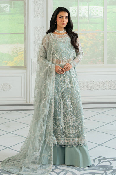 Zarif | Inara Formals | ZRI-01 RUHYA-Brand:Zarif-Type:Ladies Clothes-Ice Blue-Net-House of Maryam- Buy in UK, USA