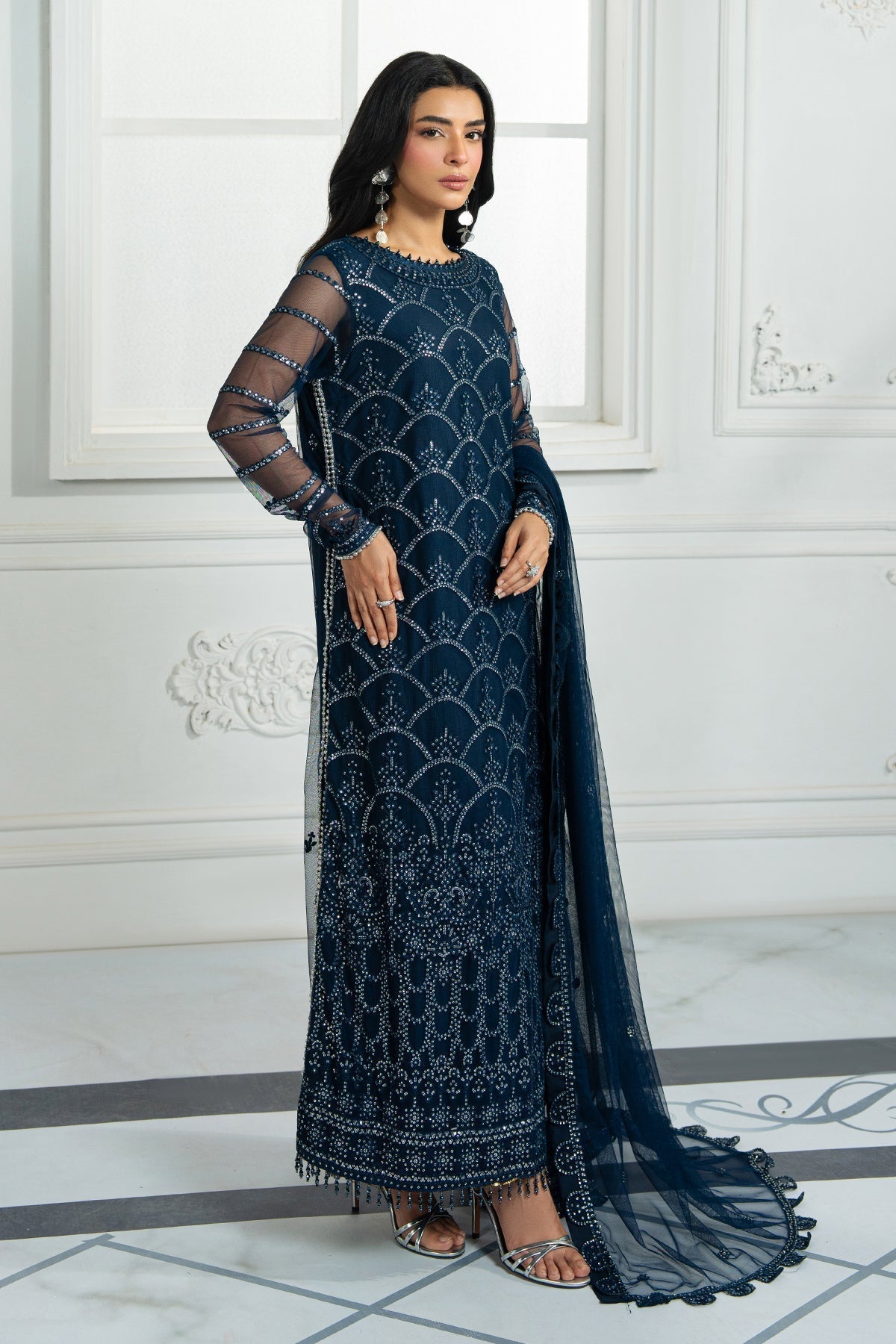 Zarif | Inara Formals | ZRI-02 MELISA-Brand:Zarif-Type:Ladies Clothes-Zinc-Net-House of Maryam- Buy in UK, USA