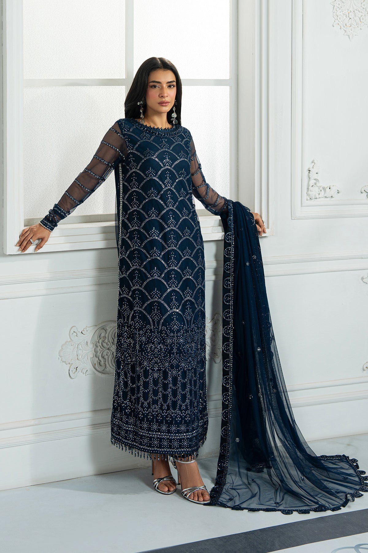 Zarif | Inara Formals | ZRI-02 MELISA-Brand:Zarif-Type:Ladies Clothes-Zinc-Net-House of Maryam- Buy in UK, USA