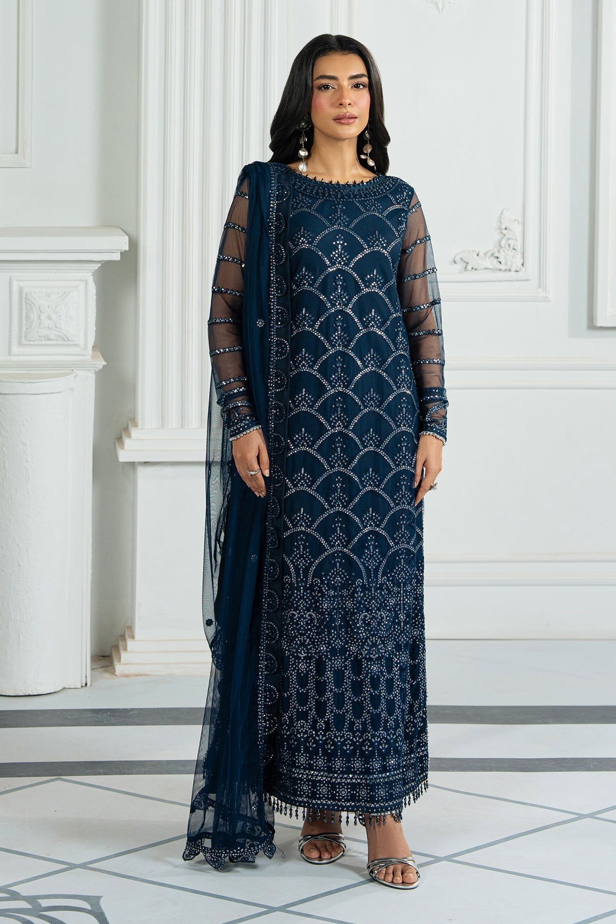Zarif | Inara Formals | ZRI-02 MELISA-Brand:Zarif-Type:Ladies Clothes-Zinc-Net-House of Maryam- Buy in UK, USA