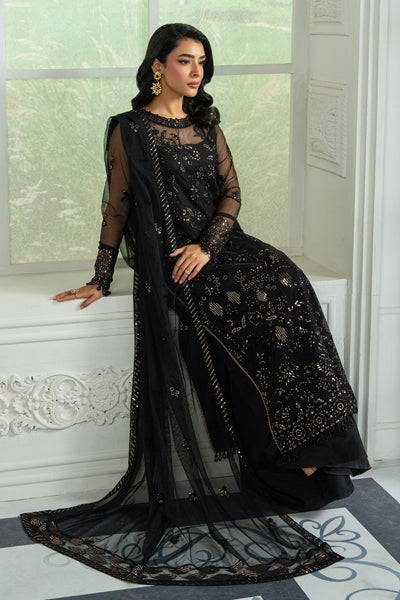 Zarif | Inara Formals | ZRI-05 BEYZA-Brand:Zarif-Type:Ladies Clothes-Black-Net-House of Maryam- Buy in UK, USA