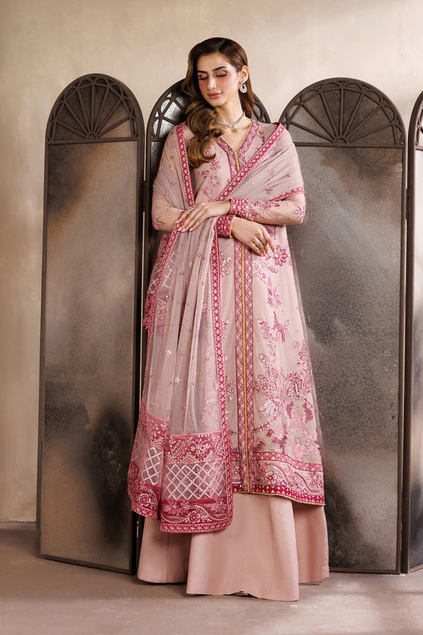 Zarif | Zayrah Formals | ZYR-PARISA-02-Brand:Zarif-Type:Ladies Clothes-Pink-Net-House of Maryam- Buy in UK, USA