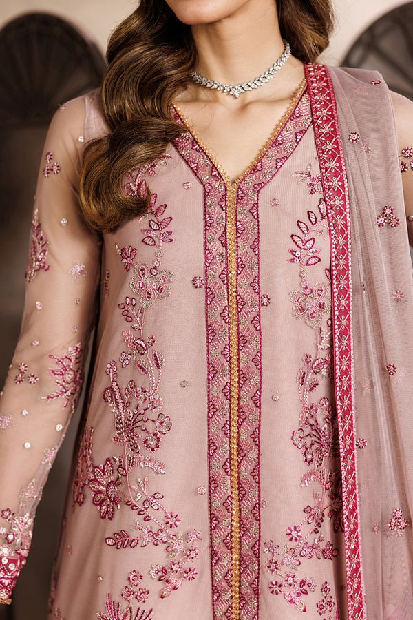 Zarif | Zayrah Formals | ZYR-PARISA-02-Brand:Zarif-Type:Ladies Clothes-Pink-Net-House of Maryam- Buy in UK, USA