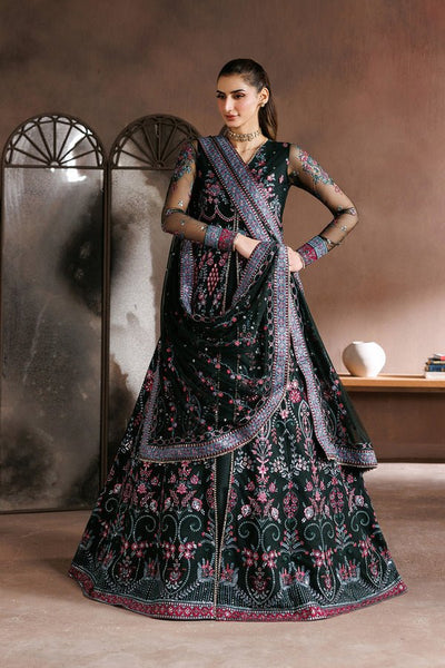 Zarif | Zayrah Formals |ZYR-PARWAN-03-Brand:Zarif-Type:Ladies Clothes-Black-Net-House of Maryam- Buy in UK, USA