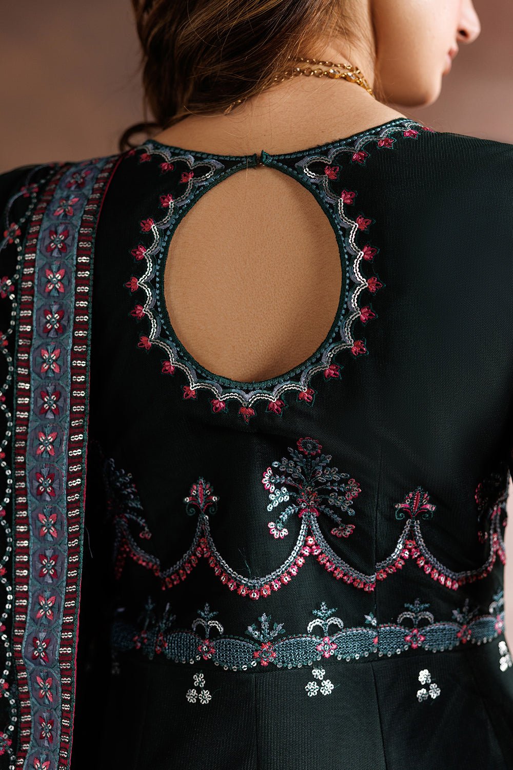 Zarif | Zayrah Formals |ZYR-PARWAN-03-Brand:Zarif-Type:Ladies Clothes-Black-Net-House of Maryam- Buy in UK, USA