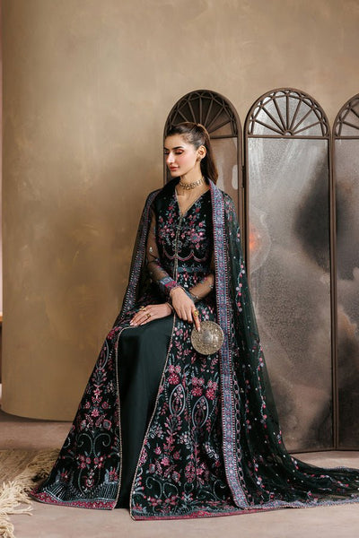 Zarif | Zayrah Formals |ZYR-PARWAN-03-Brand:Zarif-Type:Ladies Clothes-Black-Net-House of Maryam- Buy in UK, USA