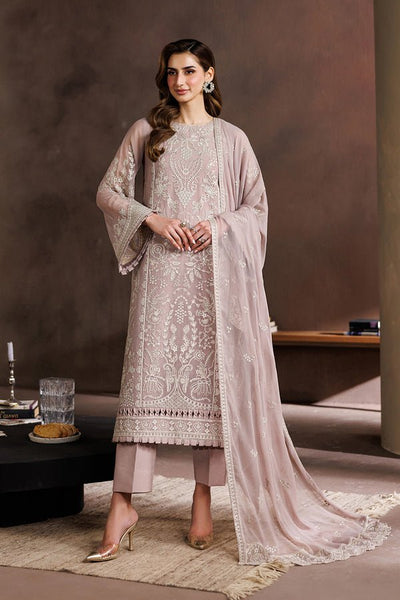 Zarif | Zayrah Formals | ZYR-SUNEHRI-08-Brand:Zarif-Type:Ladies Clothes-Oyster Pink-Chiffon-House of Maryam- Buy in UK, USA