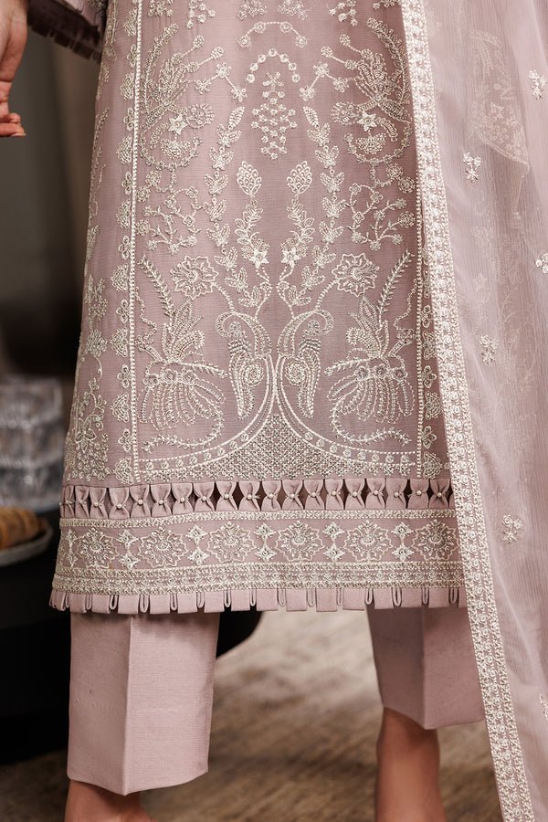 Zarif | Zayrah Formals | ZYR-SUNEHRI-08-Brand:Zarif-Type:Ladies Clothes-Oyster Pink-Chiffon-House of Maryam- Buy in UK, USA