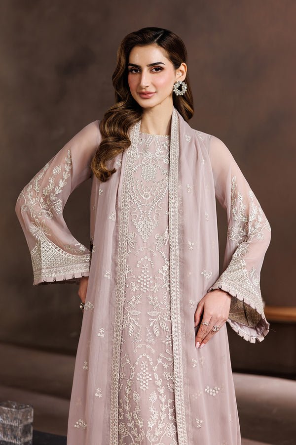 Zarif | Zayrah Formals | ZYR-SUNEHRI-08-Brand:Zarif-Type:Ladies Clothes-Oyster Pink-Chiffon-House of Maryam- Buy in UK, USA