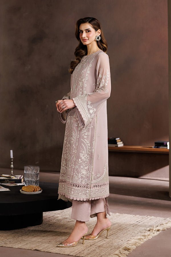 Zarif | Zayrah Formals | ZYR-SUNEHRI-08-Brand:Zarif-Type:Ladies Clothes-Oyster Pink-Chiffon-House of Maryam- Buy in UK, USA