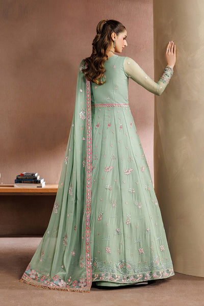 Zarif | Zayrah Formals | ZYR-SURILI-06-Brand:Zarif-Type:Ladies Clothes-Sea Green-Chiffon-House of Maryam- Buy in UK, USA