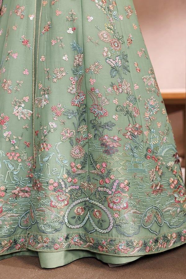 Zarif | Zayrah Formals | ZYR-SURILI-06-Brand:Zarif-Type:Ladies Clothes-Sea Green-Chiffon-House of Maryam- Buy in UK, USA