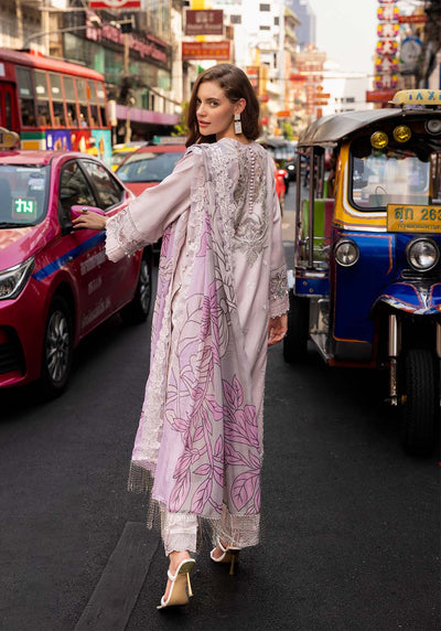 Zarqash | Luxury Lawn 25 | ZQLU 0010 ELSA-Brand:Zarqash-Type:Ladies Clothes-Pastel Pink-Lawn-House of Maryam- Buy in UK, USA
