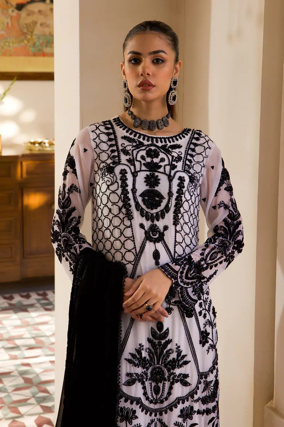 Azure | Embroidered Formals | ZN-06 by Zebtan - House of Maryam