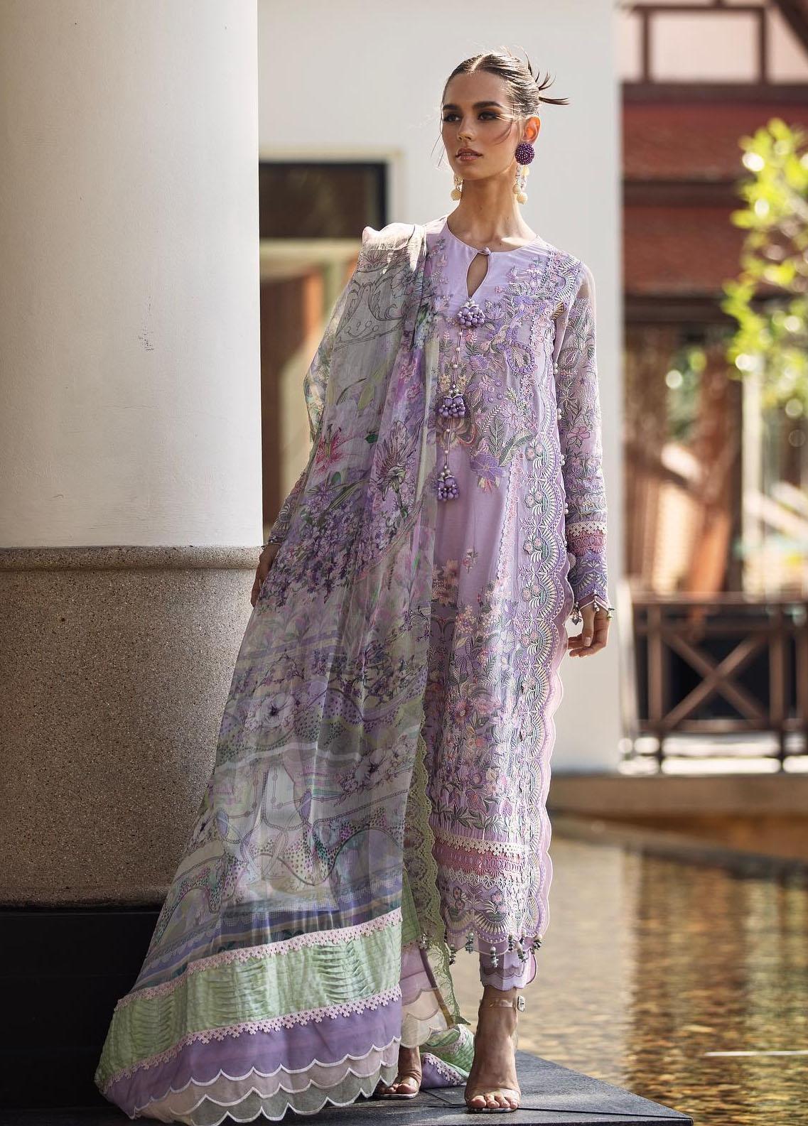 Ansab Jahangir | Luxury Collection | Orchid -  Ansab Jahangir Ladies Clothes - Original Designer Dress - House of Maryam